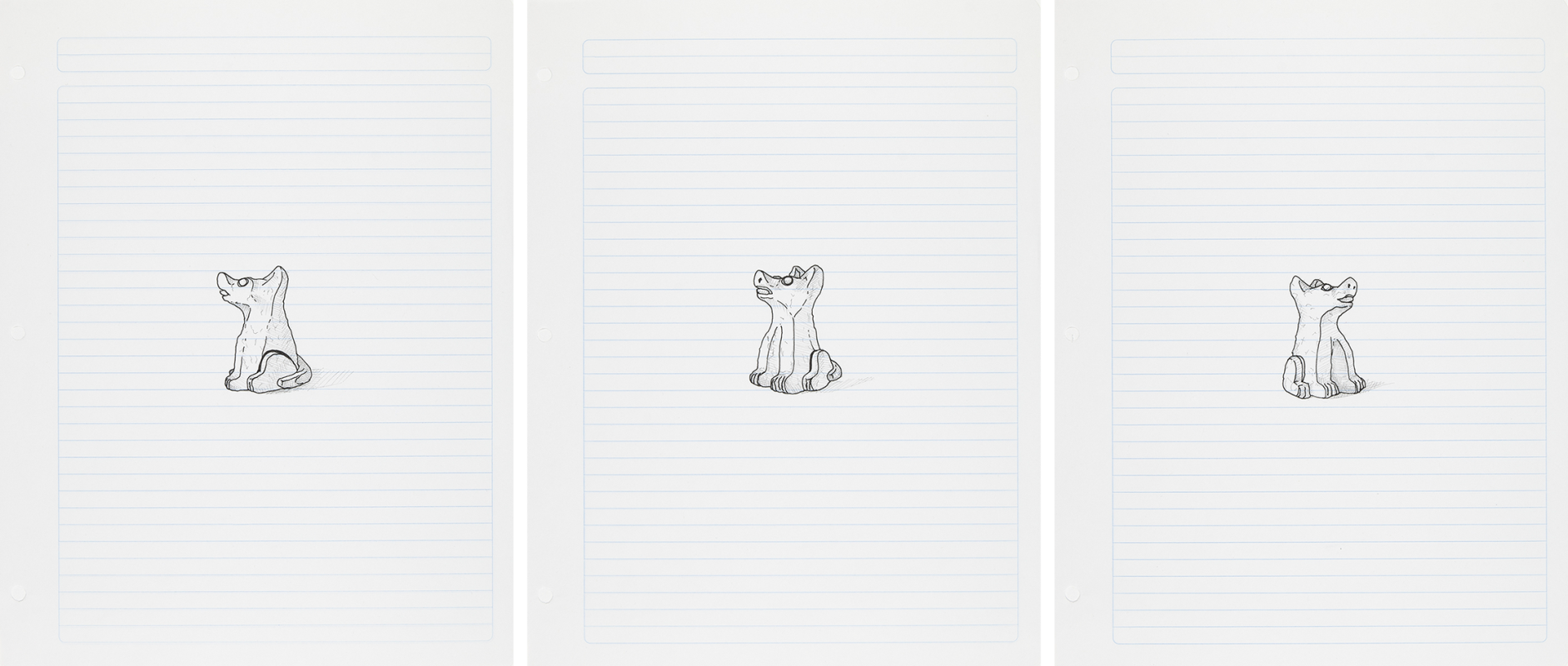 [Perro de piedra (?)], a partir de una copia de barro, 2023