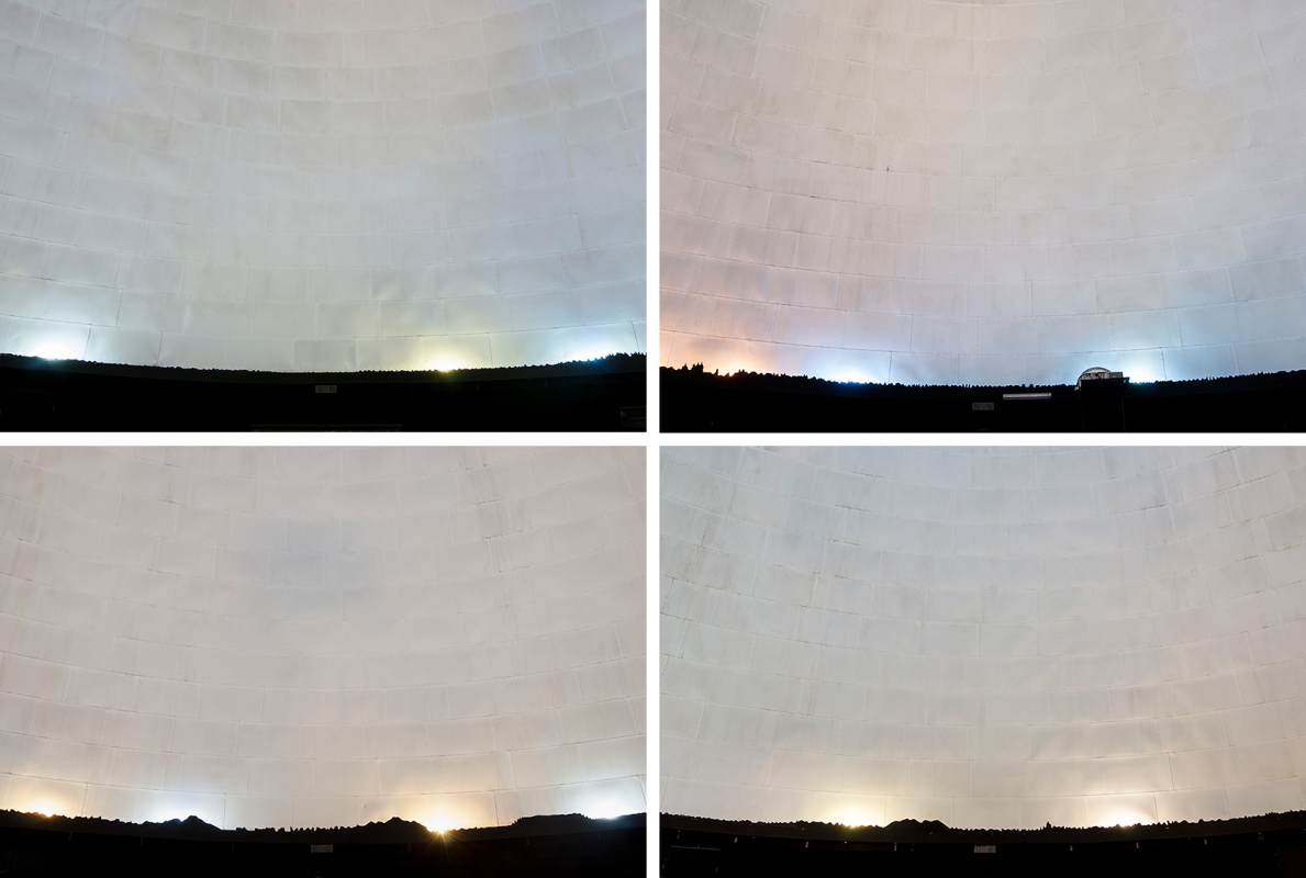 Cielo 8, puntos cardinales (políptico), Morelia, 2016